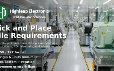 Pick and Place File Requirements for PCB Assembly