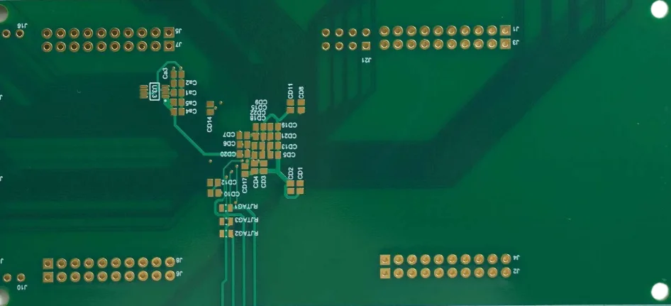 Bare board sample demonstrating the fabrication capabilities of an expert Isola 370HR PCB manufacturer