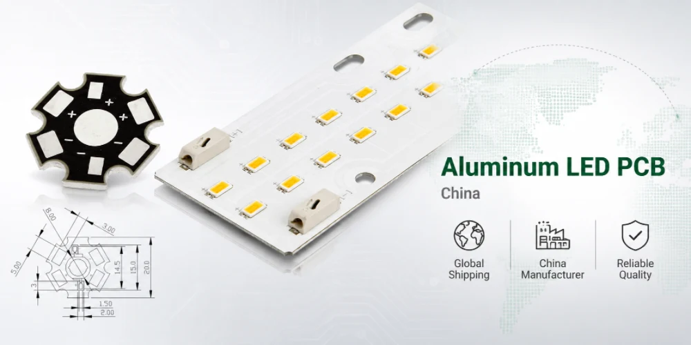 Aluminum LED PCB China example 2