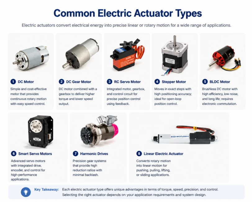Common Electric Actuator Types