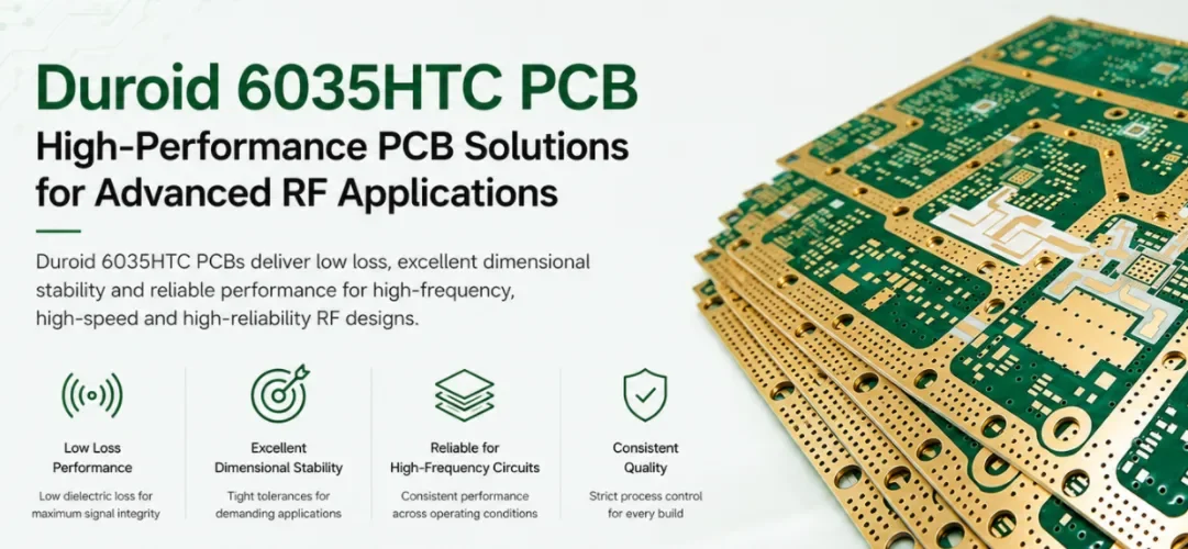 Duroid 6035HTC PCB Fabrication and Assembly Service