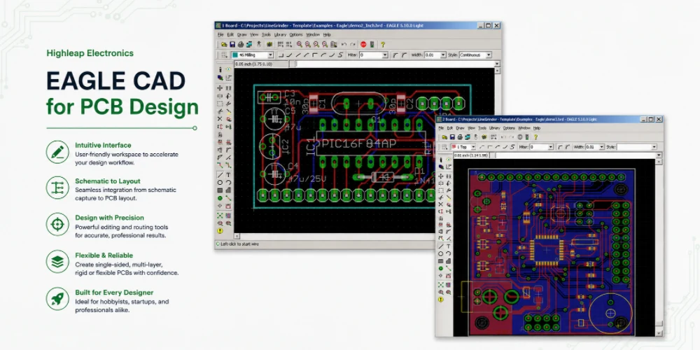 EAGLE CAD PCB manufacturing files