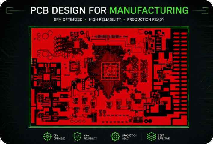 PCB design for manufacturing