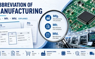 Manufacturing Abbreviations: Mfg, Mfr, Mfd