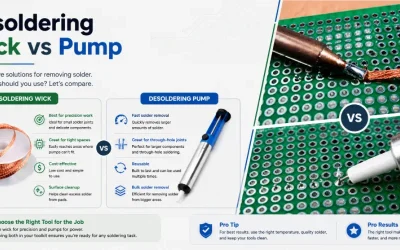 Desoldering Wick vs Pump: Which Tool for Which Job, and How to Use Each