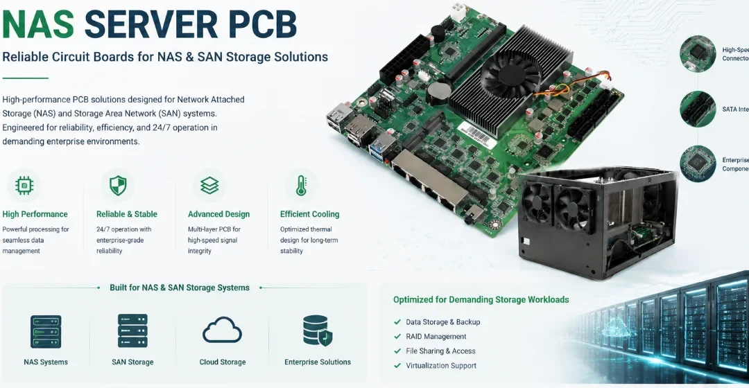 NAS Server PCB Fabrication Services