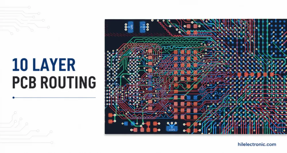 10 layer PCB routing and return path layout