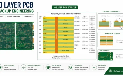 10 Layer PCB Stackup Design for Impedance and Planes