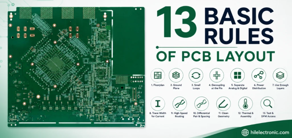 13 basic rules of pcb layout assembly and layout details