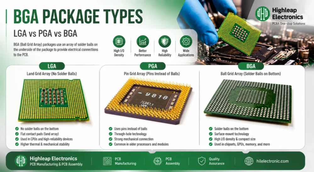 BGA Package Types for PCB Design and Assembly