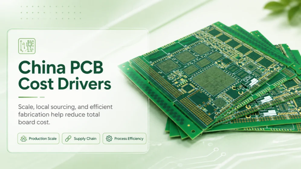 China PCB cost drivers including material labor tooling and logistics