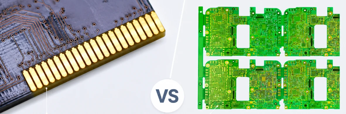 ENIG and hard gold PCB finish example