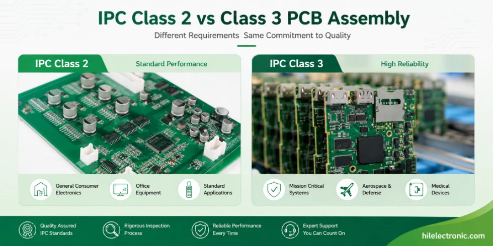 IPC klass 2 vs klass 3 kretskortsmontering