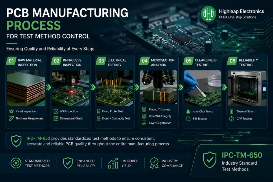 Testowanie IPC-TM-650 w całym procesie produkcji PCB