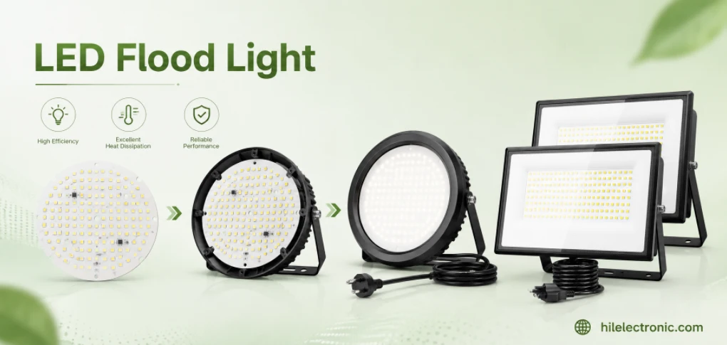 LED flood light PCB production and assembly reference for quotation review.