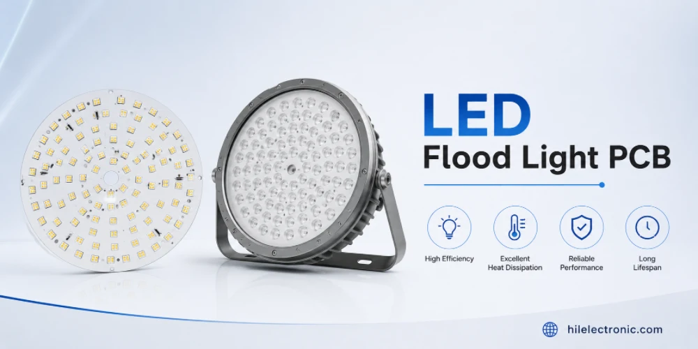 LED flood light PCB production and assembly reference for quotation review.