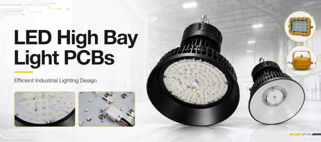 LED High Bay Light PCBs: Metal-Core Light Engines, Drivers & Turnkey Boards Built to Spec