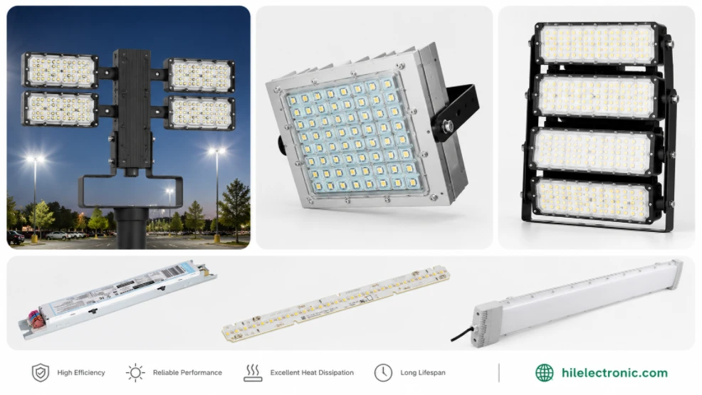 LED parking lot light PCB production and assembly reference for quotation review.