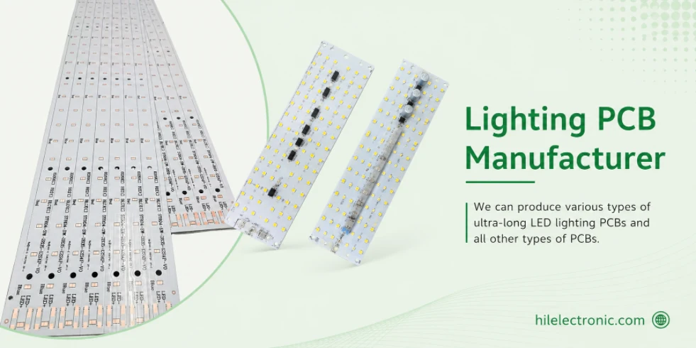 Extra-long lighting PCB manufacturing for linear luminaires and architectural fixtures.