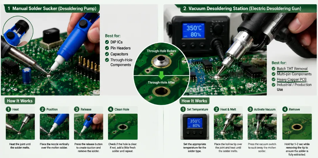 alat penyolderan PCB manual vs elektrik