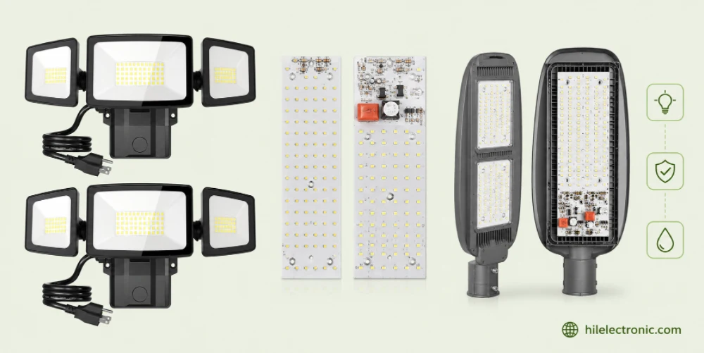 outdoor lighting PCB production and assembly reference for quotation review.