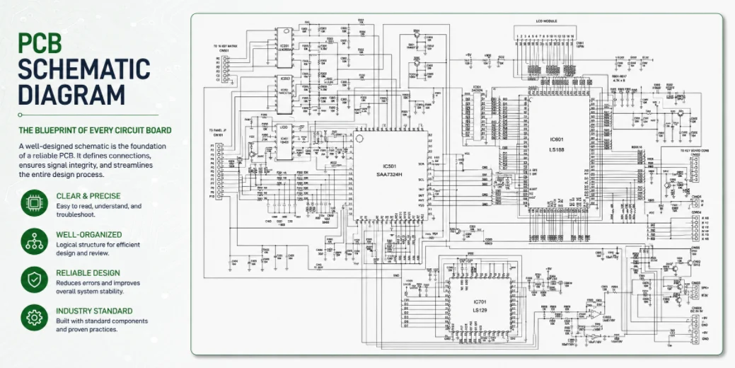 PCB schematic diagram converted into manufacturing data