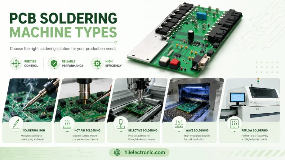 PCB Soldering Machine Types: Reflow, Wave, and Selective Equipment