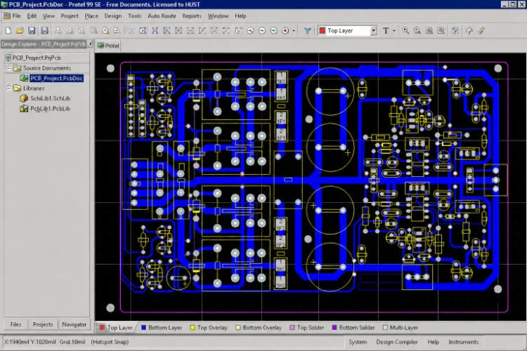 Protel PCB files for manufacturing review