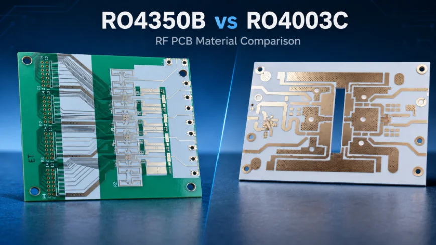 RO4350B vs RO4003C datasheet comparison