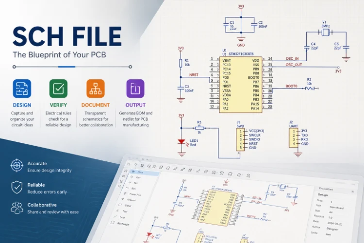 SCH file to PCB manufacturing files example
