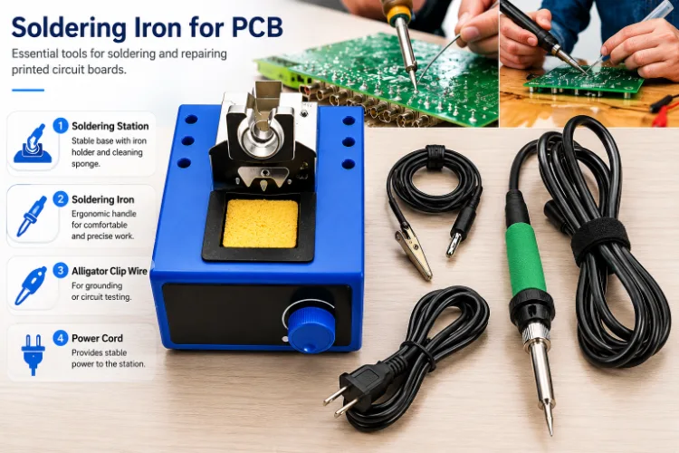 PCB soldering iron temperature control