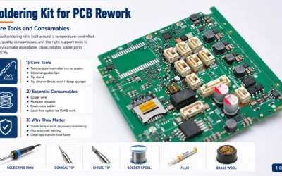 Soldering Kit for PCB Rework and Prototyping