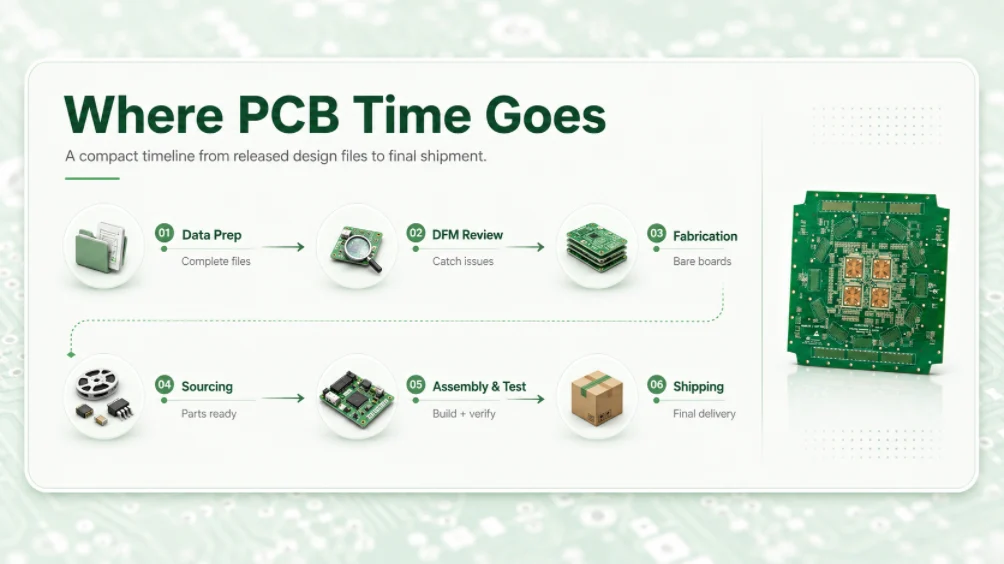 Where PCB project time goes during design fabrication and assembly