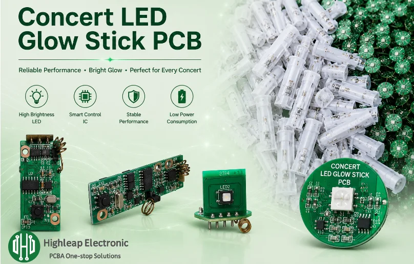 concert LED glow stick PCBA
