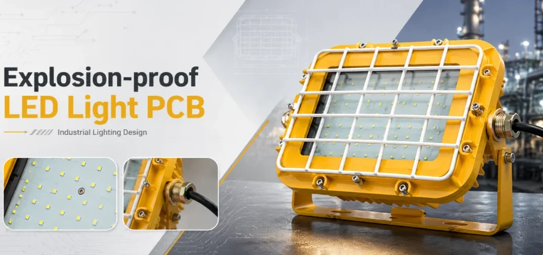 Explosion-Proof LED Light PCBs: Hazardous-Location Boards, Drivers & Assembly