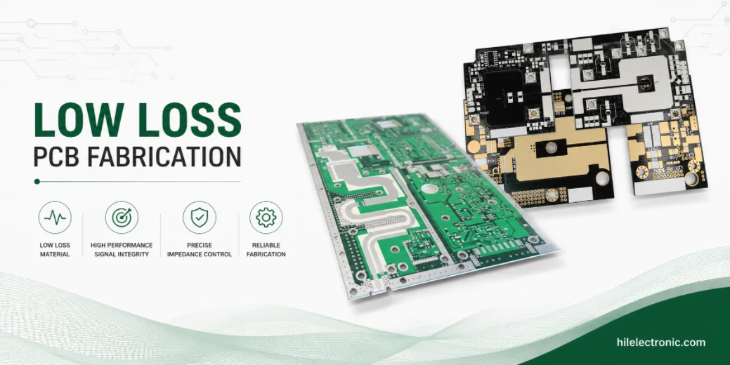 Low loss PCB fabrication for high-speed digital and RF applications