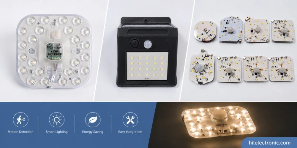 motion sensor LED light PCB assembly