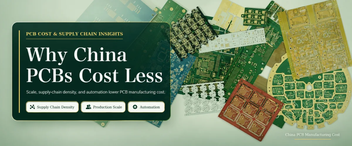 Why China PCBs cost less due to manufacturing scale and supply chain