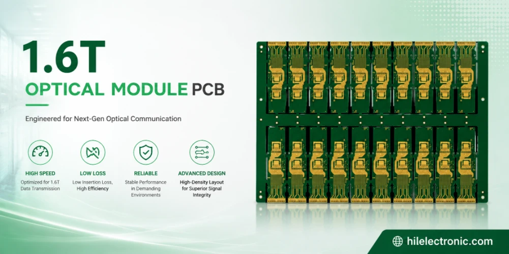 1.6T optical module PCB stackup