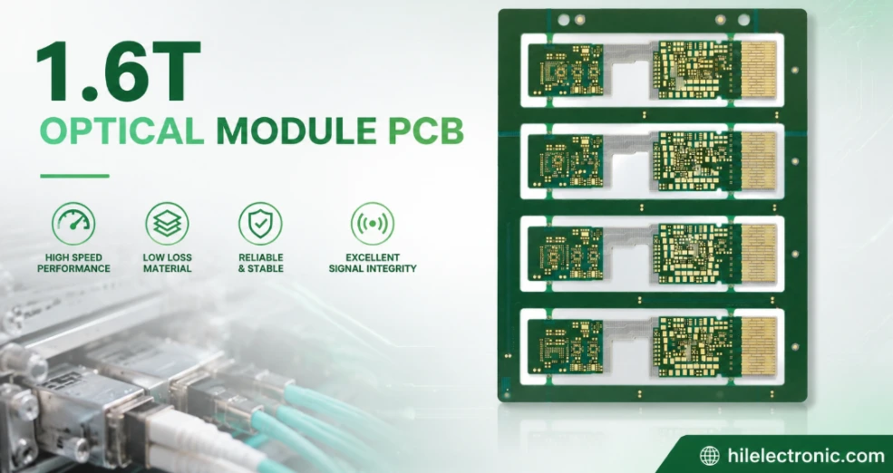 1.6T Optical Module PCB Manufacturing and Assembly Service