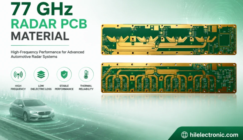 77 GHz radar PCB material selection