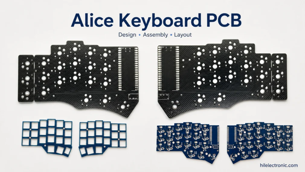 Alice Keyboard PCB Manufacturer | Custom Ergonomic Layout