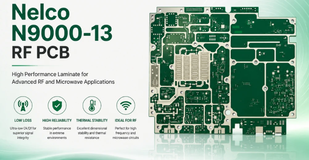 Nelco N9000-13 RF PCB fabrication