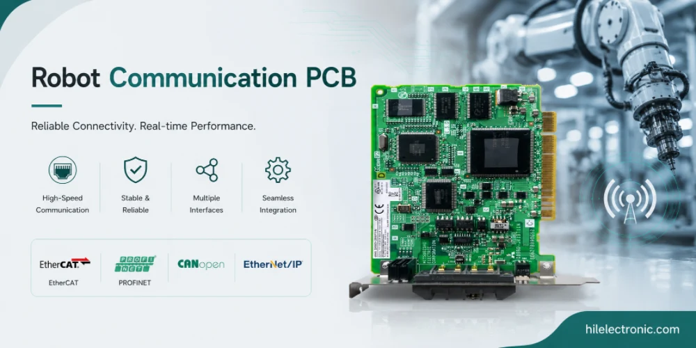 Robot Communication PCB for Ethernet, CAN, Wireless, Isolation and EMC