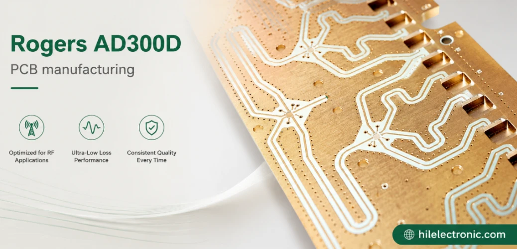 Rogers AD300D low-PIM PCB assembly