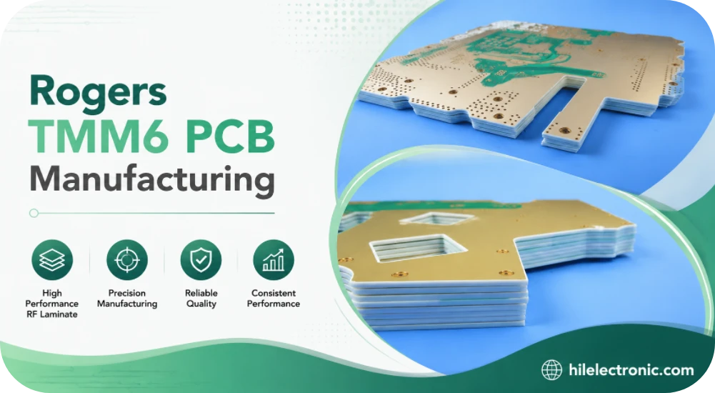 Rogers TMM6 microwave filter PCB
