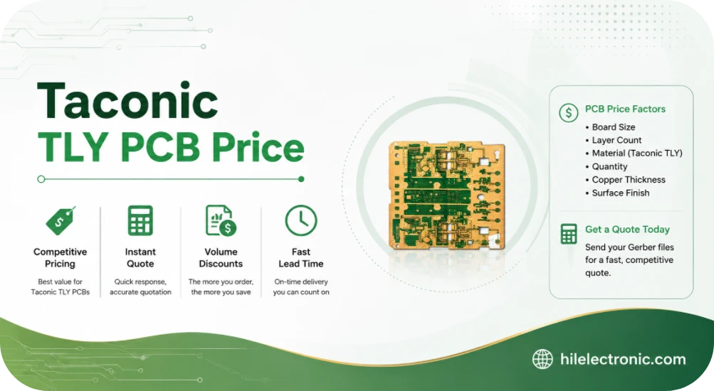 Taconic TLY PCB Price and PCBA Quotation
