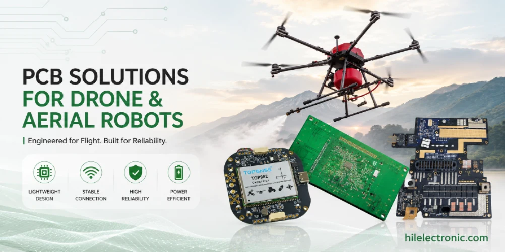 Drone and Aerial Robot PCB for Flight Control and ESC Reliability