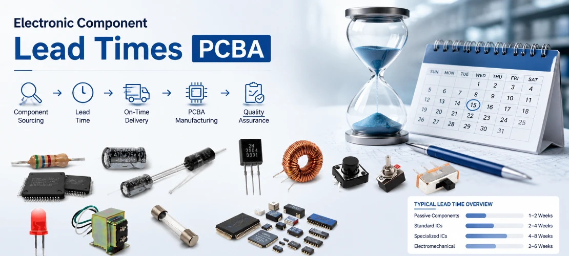 Electronic component lead times for PCB assembly
