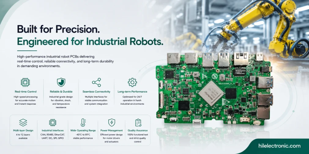 industrial robot PCB assembly for long-life factory automation hardware